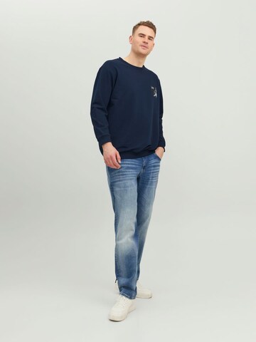 Jack & Jones Plus - Sweatshirt 'Filo' em azul