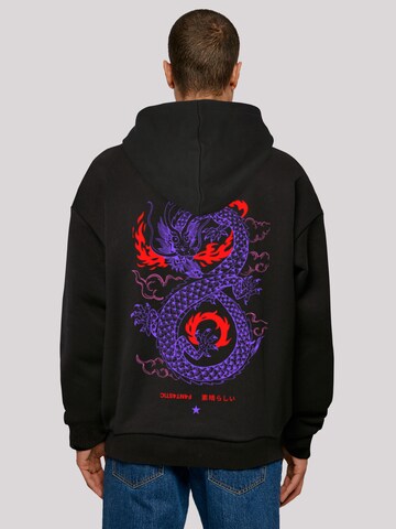 F4NT4STIC Sweatshirt 'Drache Feuer Japan' in Black