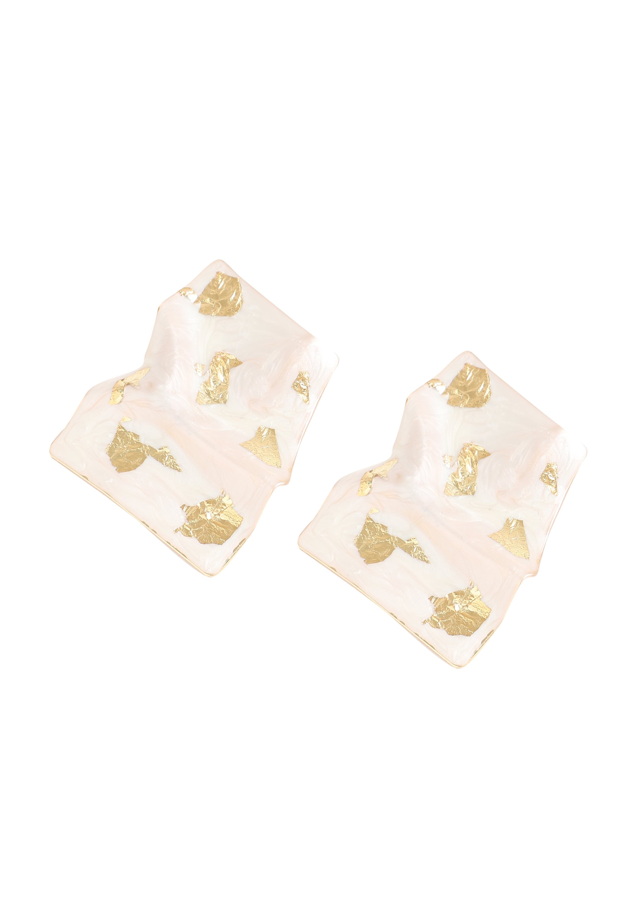 Cercei 'Karla' de la SOHI pe alb: față