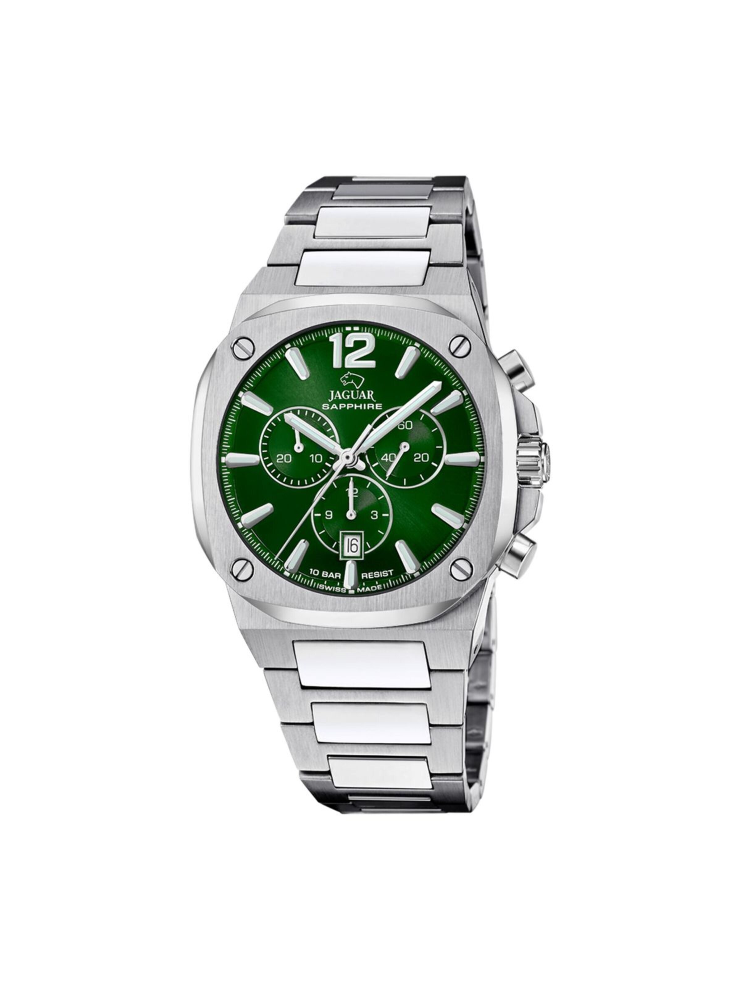 Jaguar Analoog horloge in Groen: voorkant