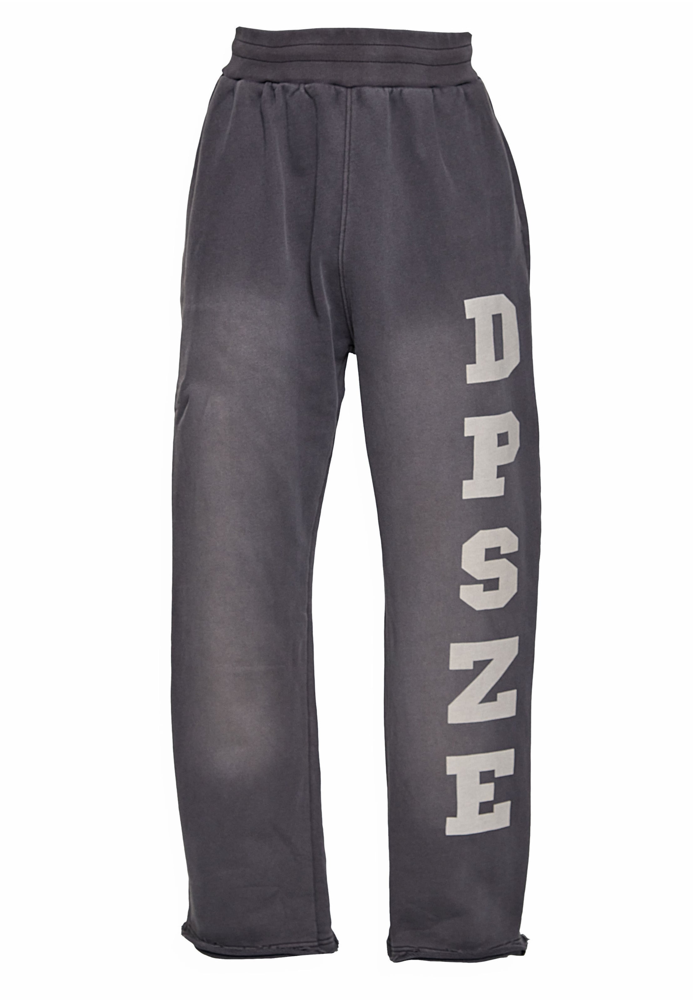 Dropsize Calças em cinzento basalto / branco, Vista do artigo