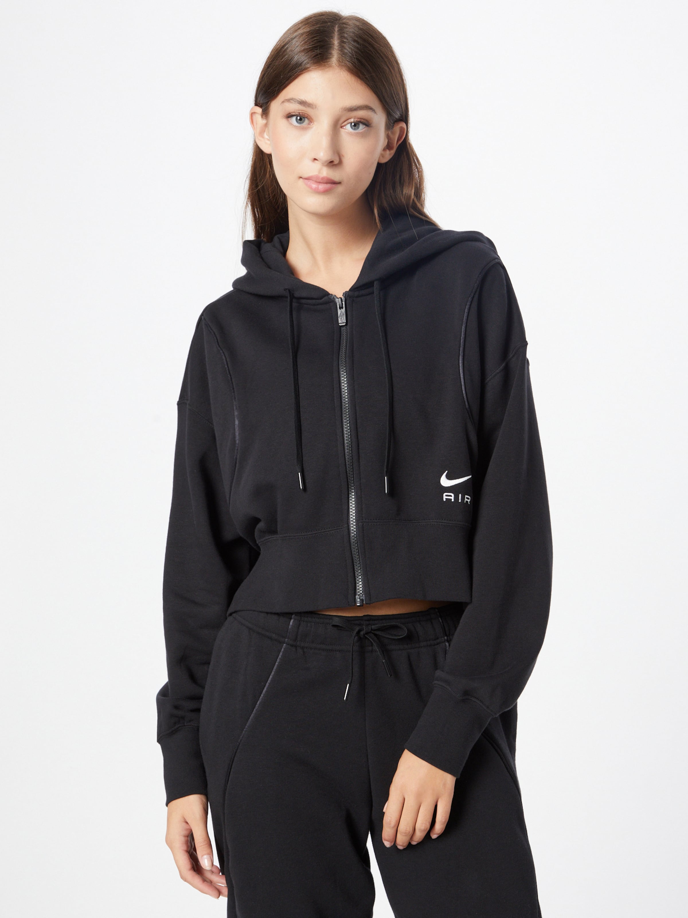 Nike Sportswear Sweat jacket in Black ABOUT YOU