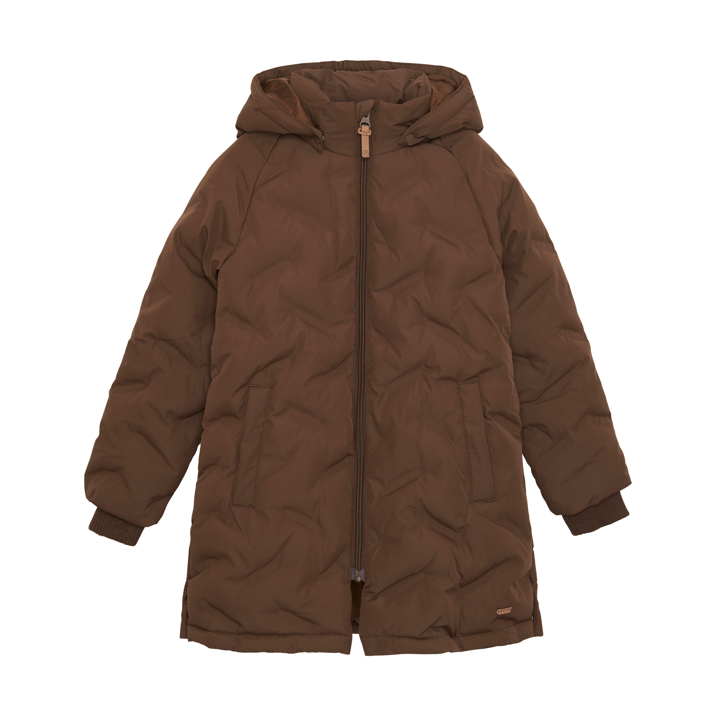 MINYMO - Casaco de inverno em castanho: frente