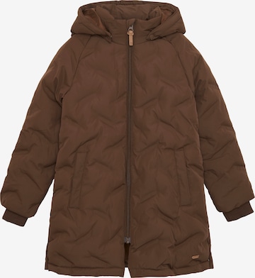 MINYMO Winter Jacket in Brown: front