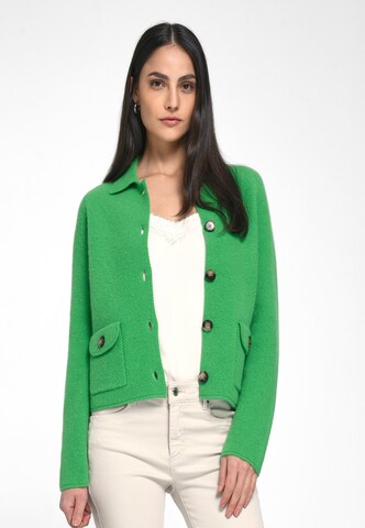 include Knit Cardigan in Green: front