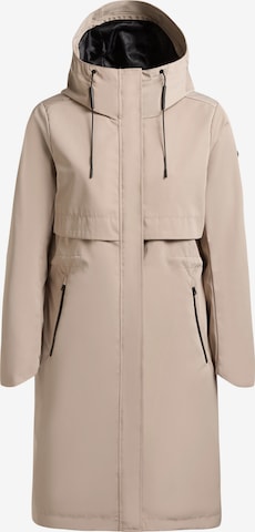 khujo Between-seasons coat 'Mmanao2' in Beige: front