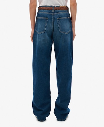 Superdry Wide leg Jeans in Blauw