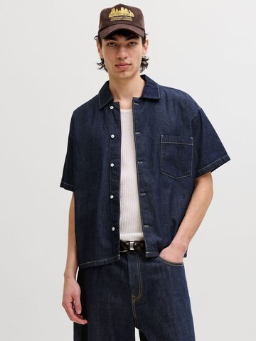JACK & JONES Comfort Fit Hemd in Blau: Vorderseite