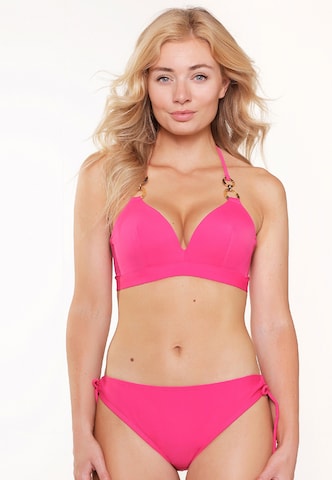 LingaDore Triangle Bikini in Pink: front