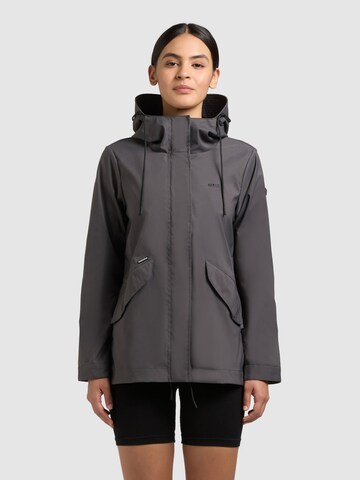 khujo Jacke 'Sang2' in Grau: Vorderseite