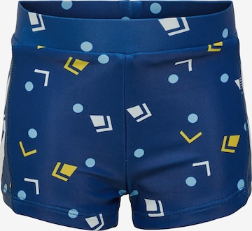 Shorts de bain Hummel en bleu : devant