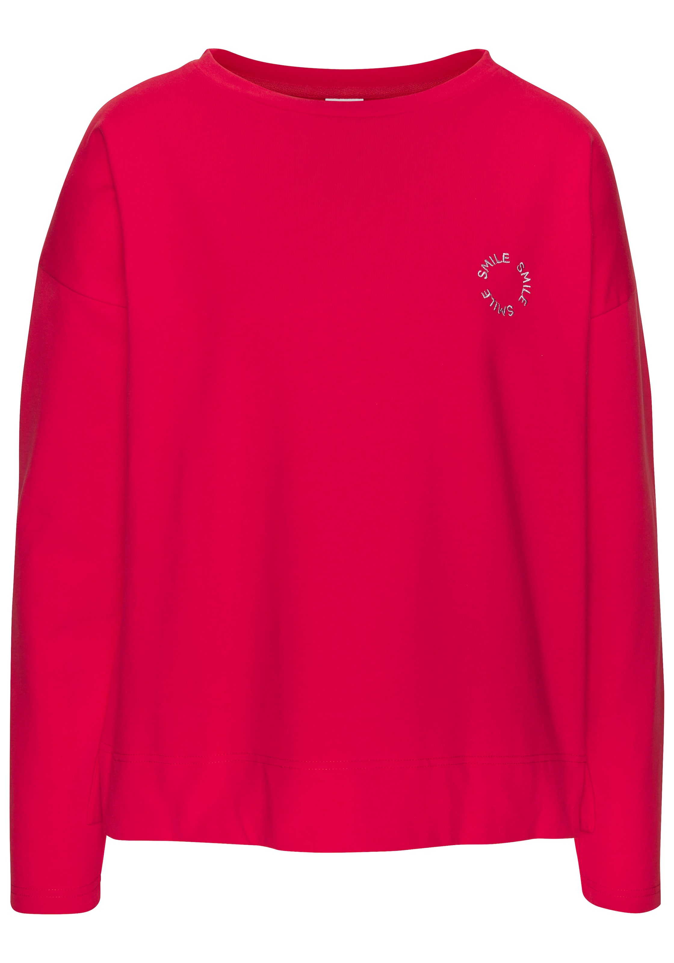 LASCANA Свитшот в Красный: спереди