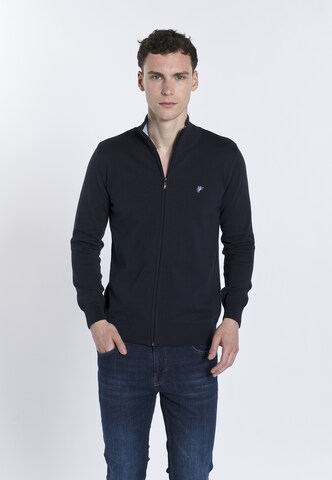 DENIM CULTURE Cardigan 'Leopoldo' i blå: forside