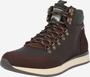 Barbour Lace-Up Boots 'Ralph' in Brown: front