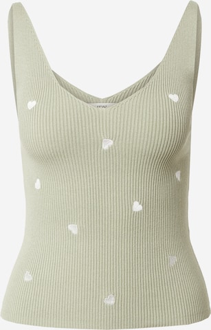 JDY Knitted Top 'Nanna' in Green: front