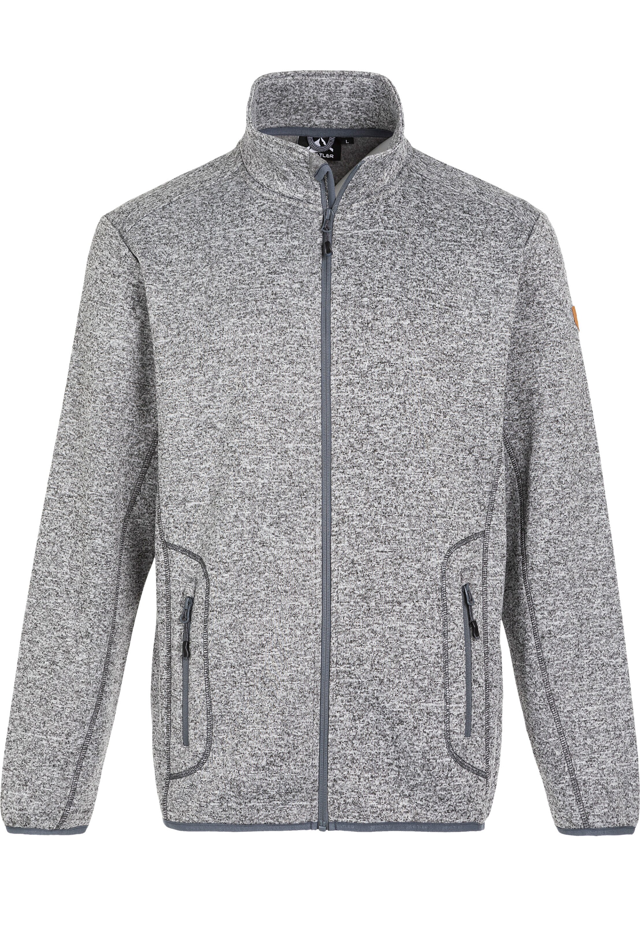 Whistler Fleecejacke in Grau: Vorderseite