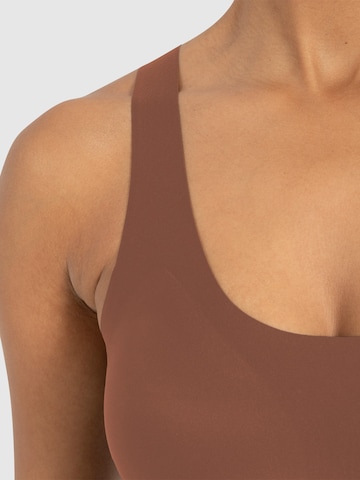 Smilodox Bralette Bra ' Nysa ' in Brown