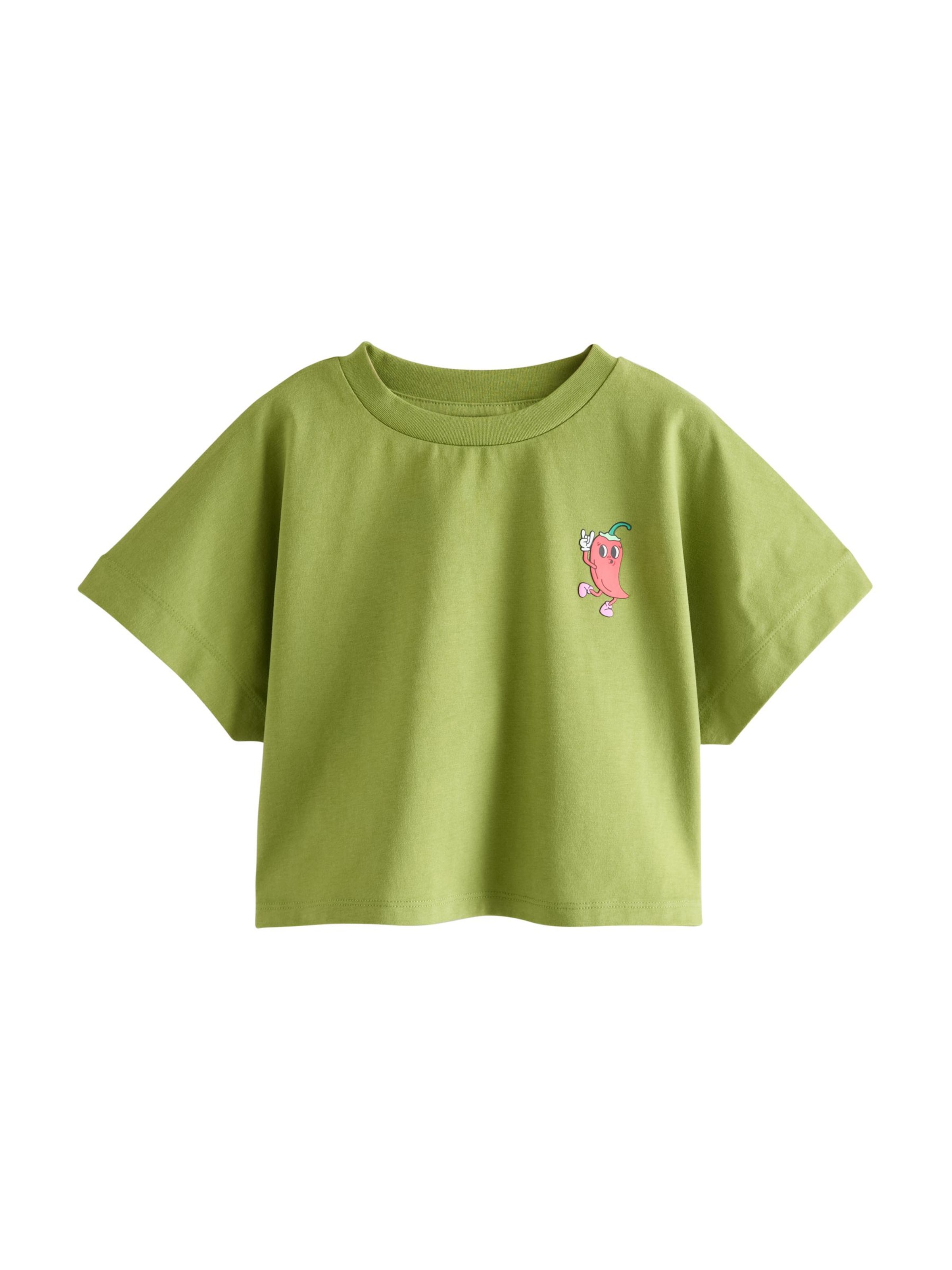 T-Shirt Next en vert : devant