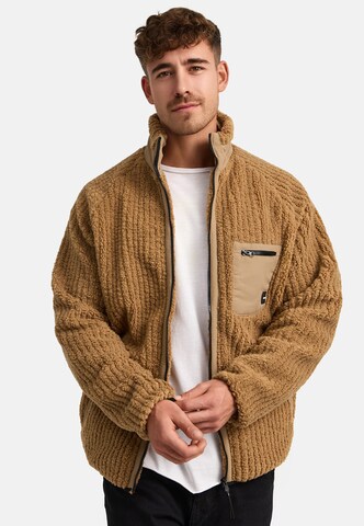 INDICODE JEANS Between-Season Jacket ' Scotts ' in Beige: front
