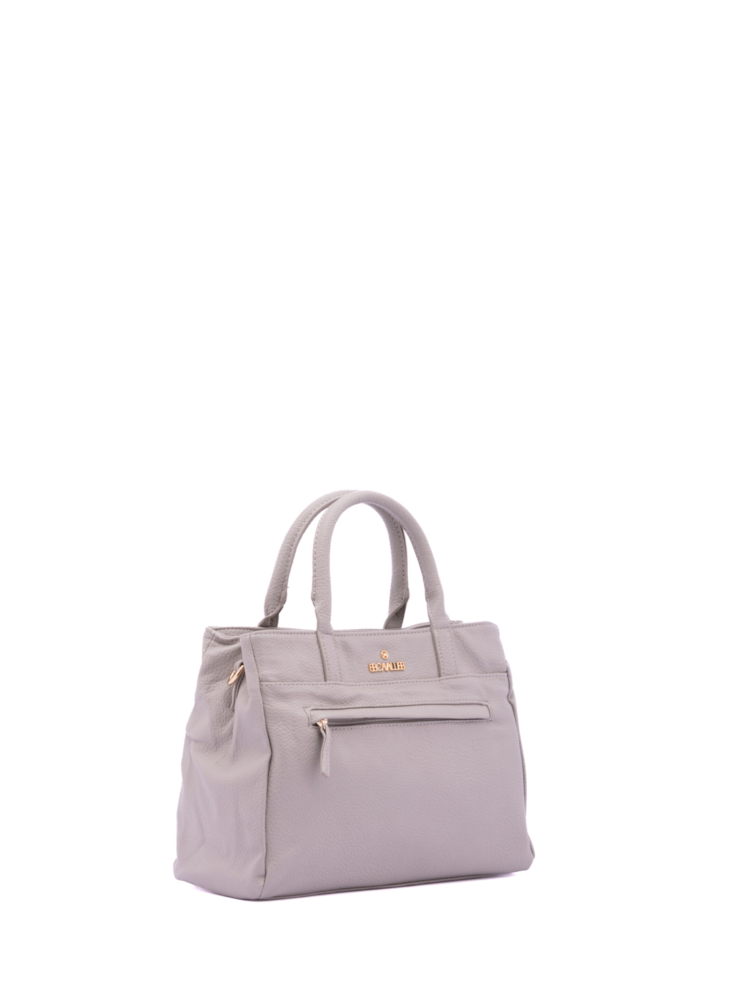Borsa a mano 'Borsa a Mano Donna B Cavalli Ecopelle Zip - 30x22x10 cm' di B. Cavalli in grigio