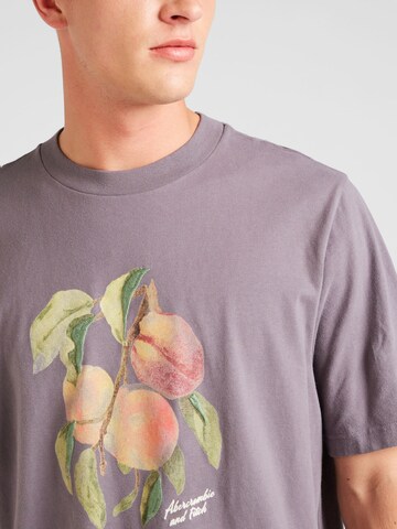 T-Shirt 'FRUIT AND FLORAL' Abercrombie & Fitch en violet