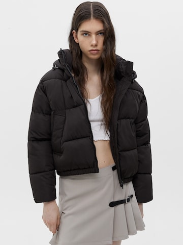 Pull&Bear Between-season jacket in Black: front