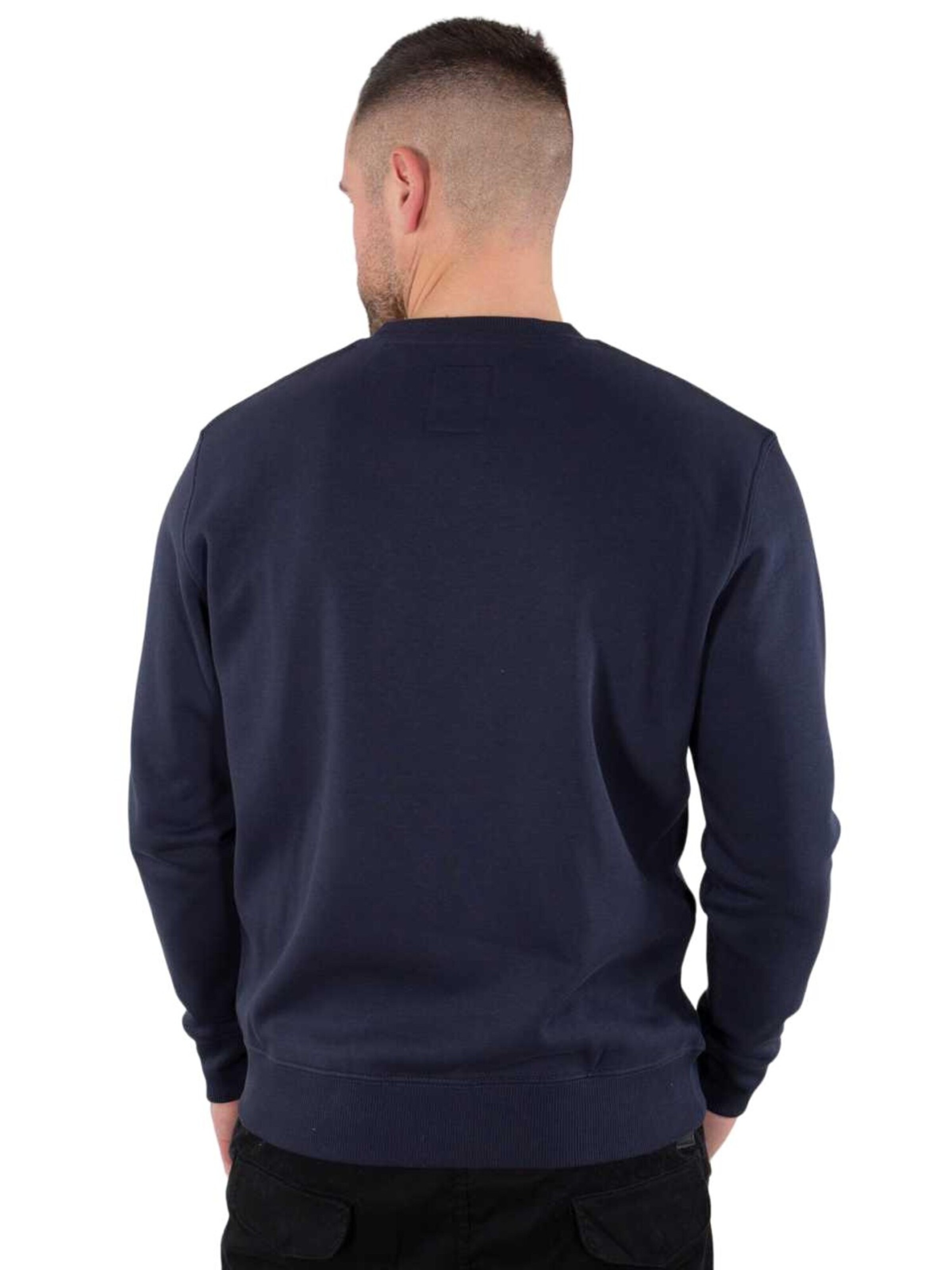 ALPHA INDUSTRIES Sweatshirt 'Basic Logo' in Blue