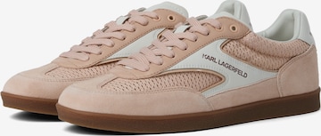 Karl Lagerfeld Matalavartiset tennarit ' KANDIDATE LOW TOP ' värissä beige: etupuoli