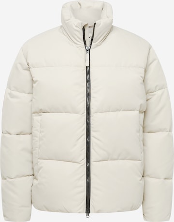 Abercrombie & Fitch Winter Jacket in Grey: front