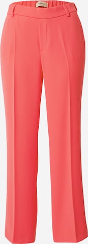 MOS MOSH Regular Trousers with creases in Pink: front