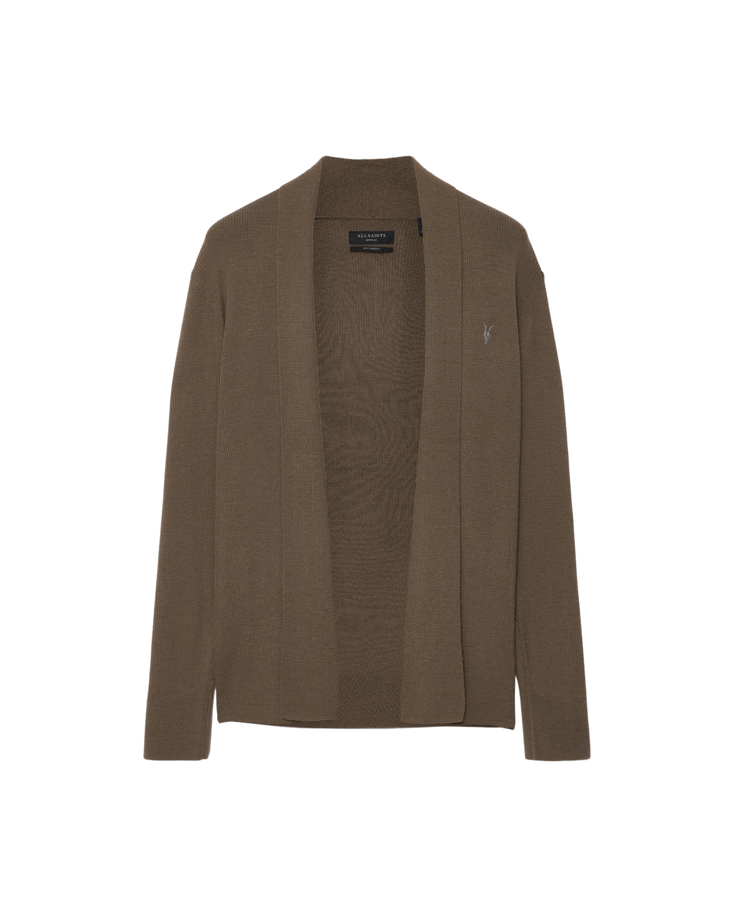 AllSaints Strickjacke in Grün: Vorderseite