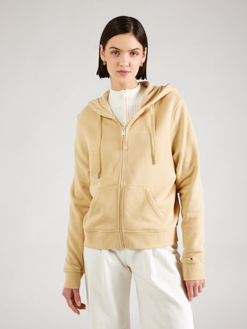 Veste de survêtement TOMMY HILFIGER en beige : devant