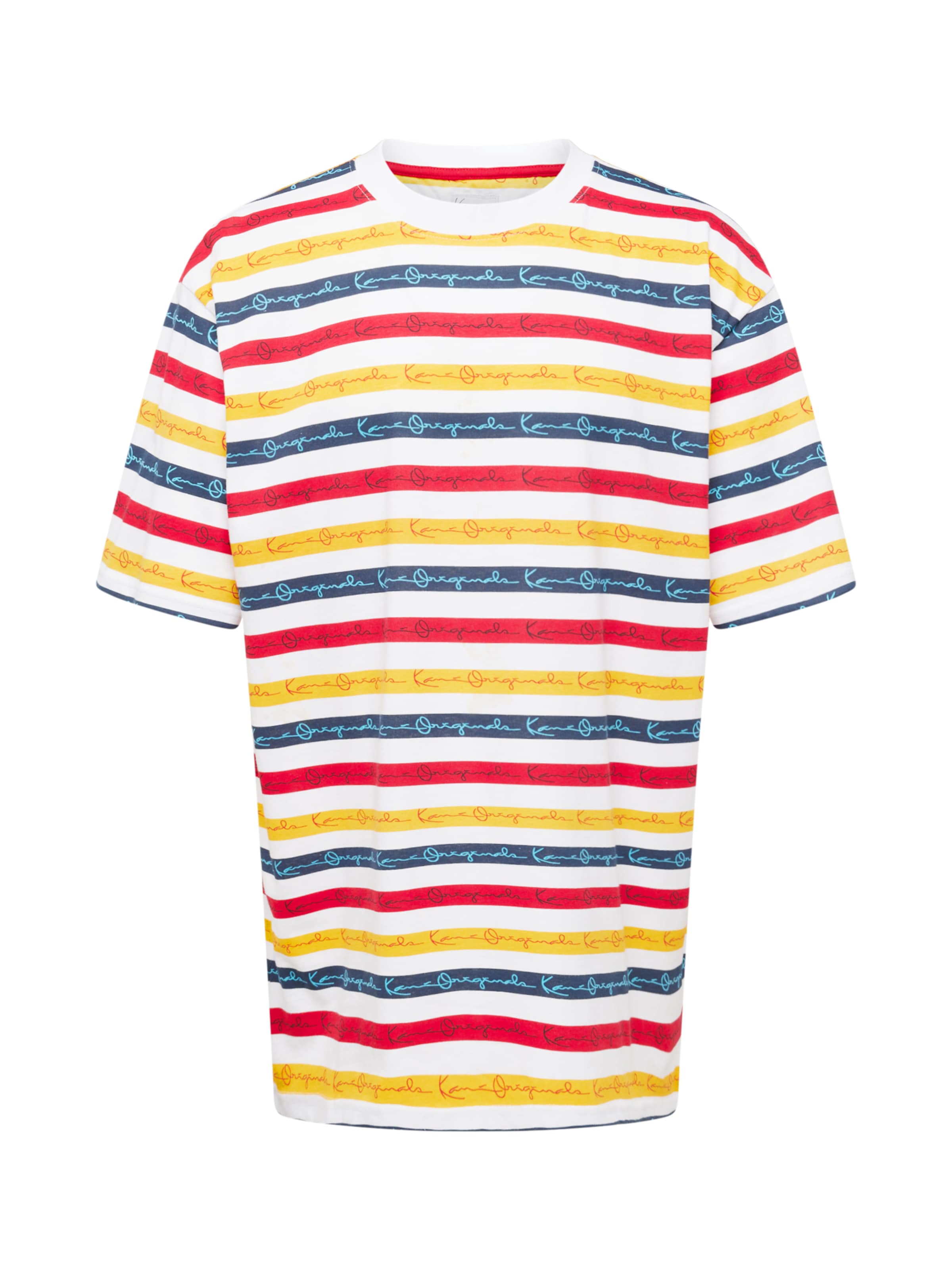 Karl Kani Shirt in Dark blue / Yellow / Cherry red / White, Item view