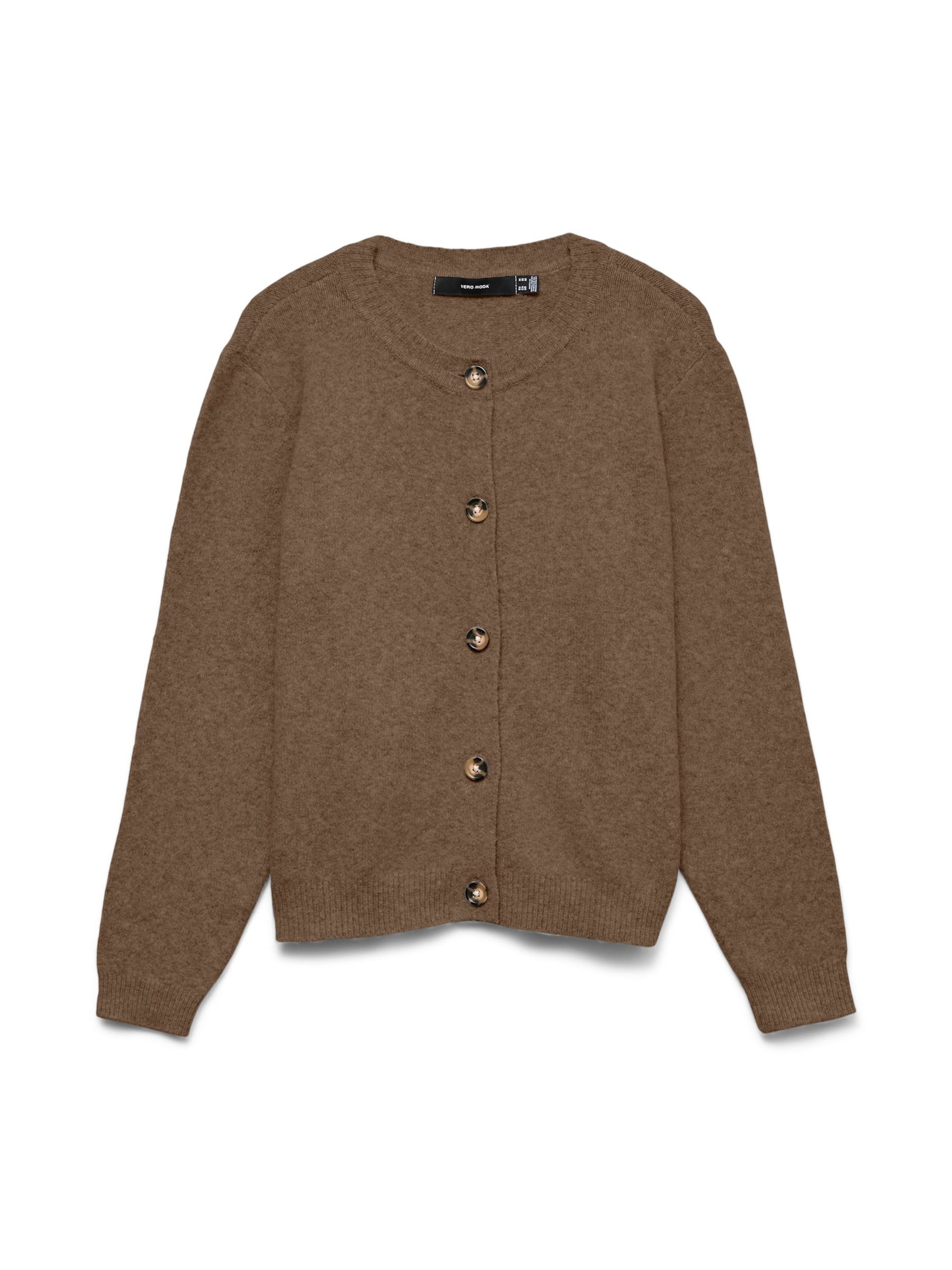 VERO MODA Cardigan 'VANIA' i brun: forside