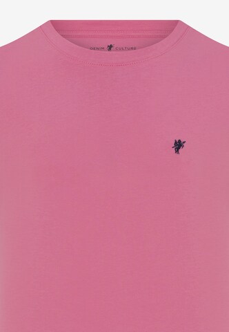 DENIM CULTURE T-Shirt 'Barris' in Pink