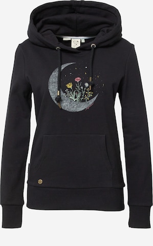 Ragwear Sweatshirt 'BERIT' - (GOTS) in Schwarz: predná strana