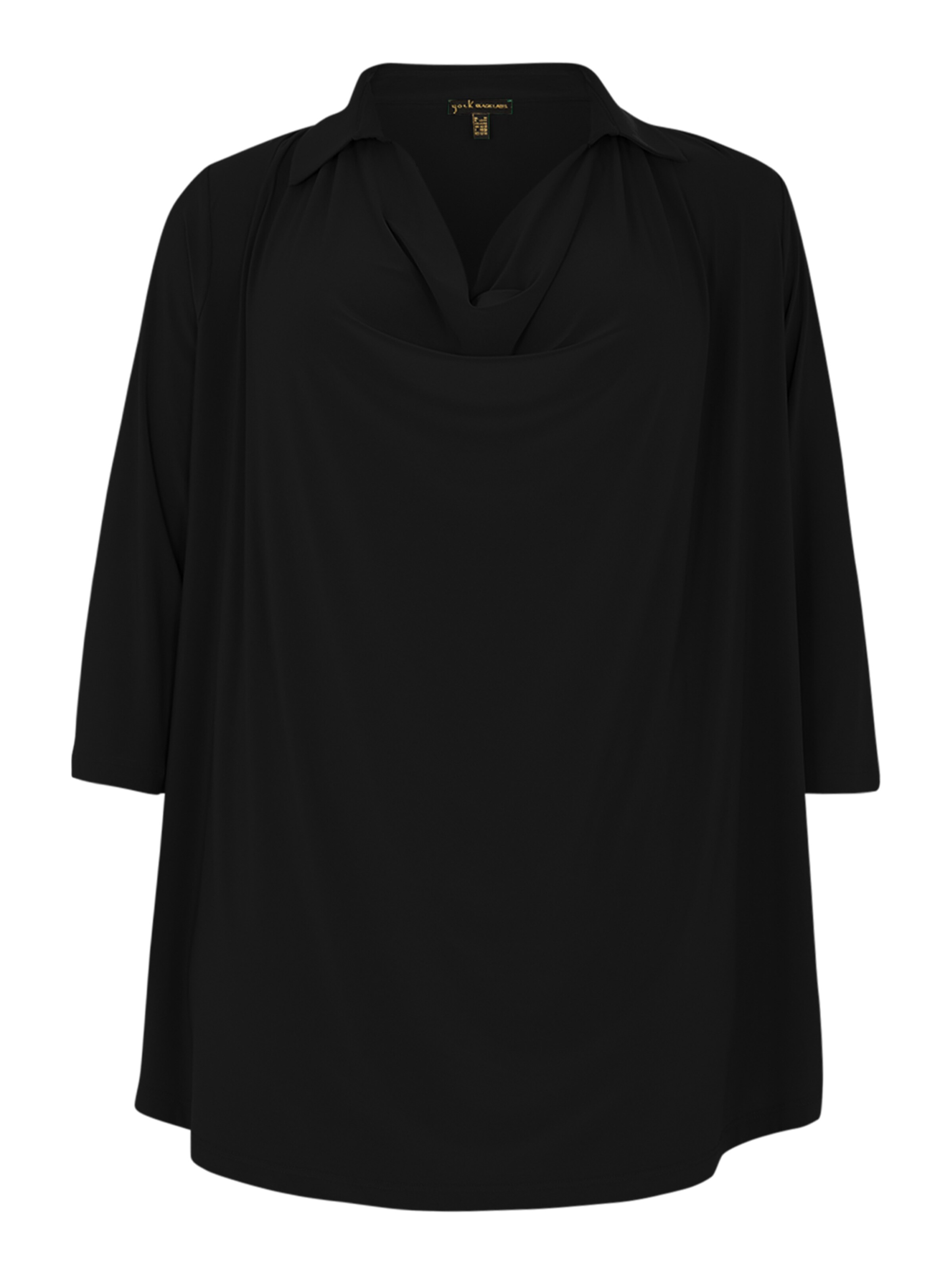 YOEK Tunic in Black: front