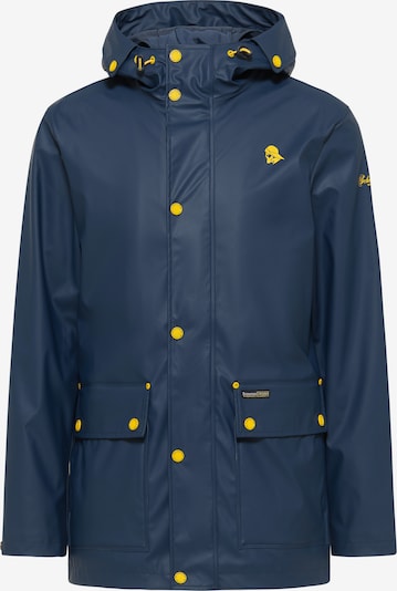 Schmuddelwedda Functionele jas in de kleur Donkerblauw / Geel, Productweergave