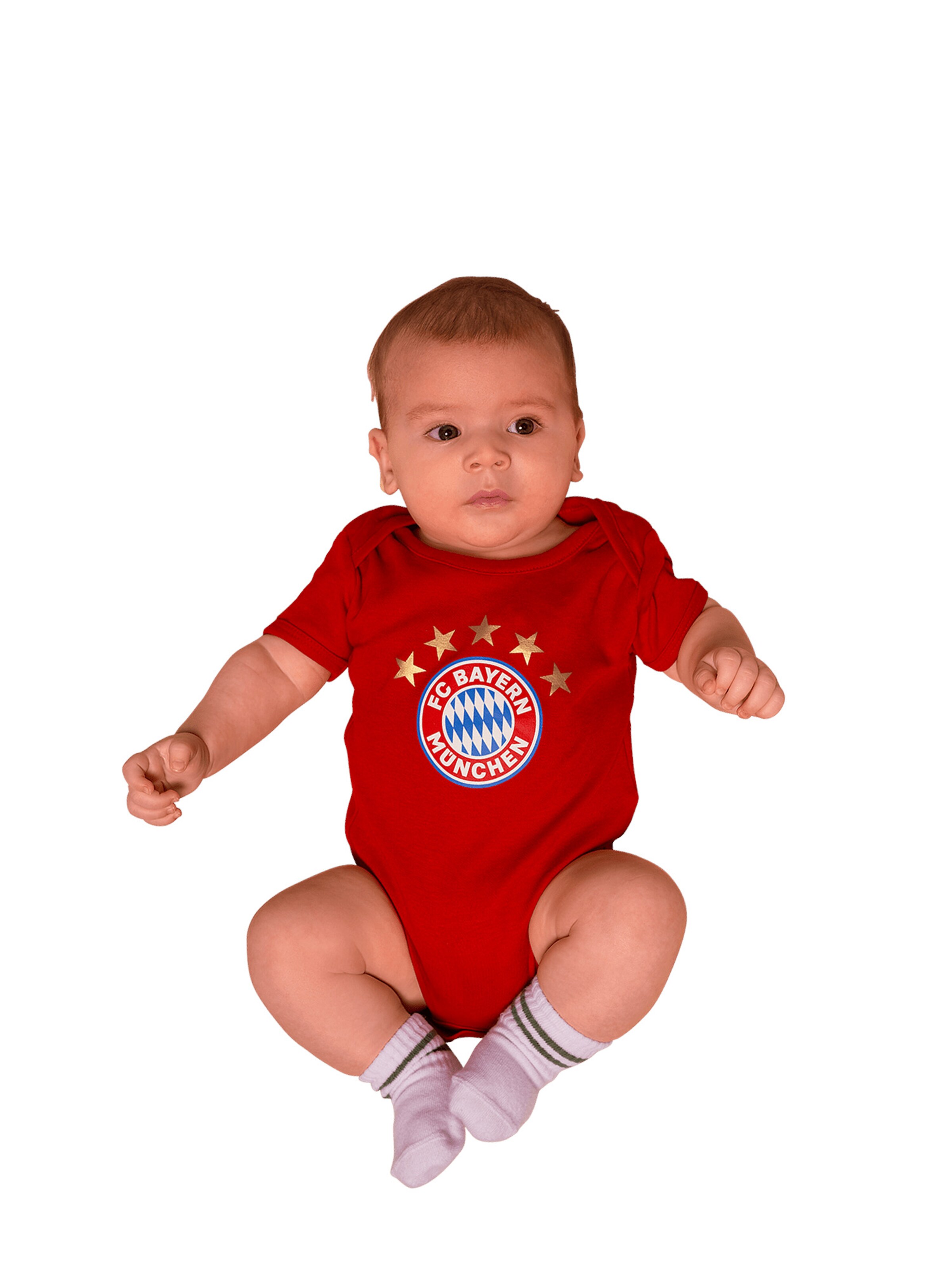 FC BAYERN MÜNCHEN Romper/Bodysuit 'Essential' in Red: front