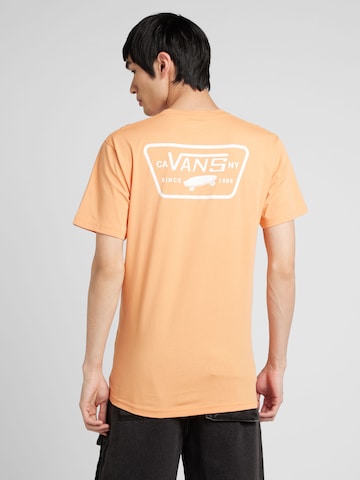 VANS قميص بلون برتقالي: الأمام