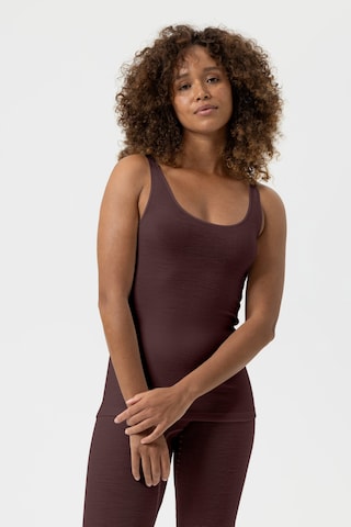 Mey Top in Brown: front