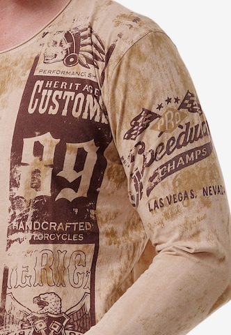 Rusty Neal Langarmshirt in Braun