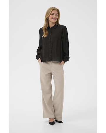 Cream Shirt in Black