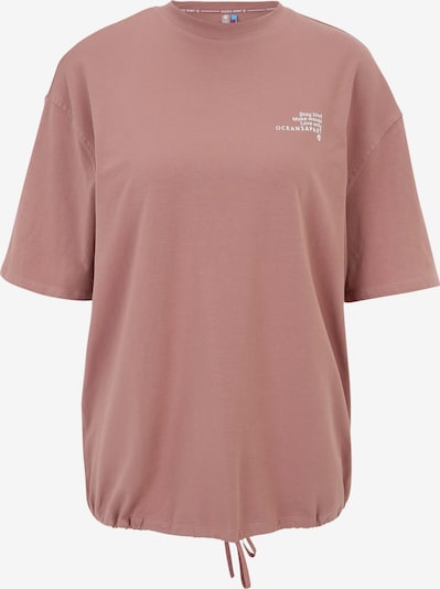 OCEANSAPART Μπλουζάκι 'Kimmy' σε ροζέ χρυσό / λευκό, Άποψη προϊόντος