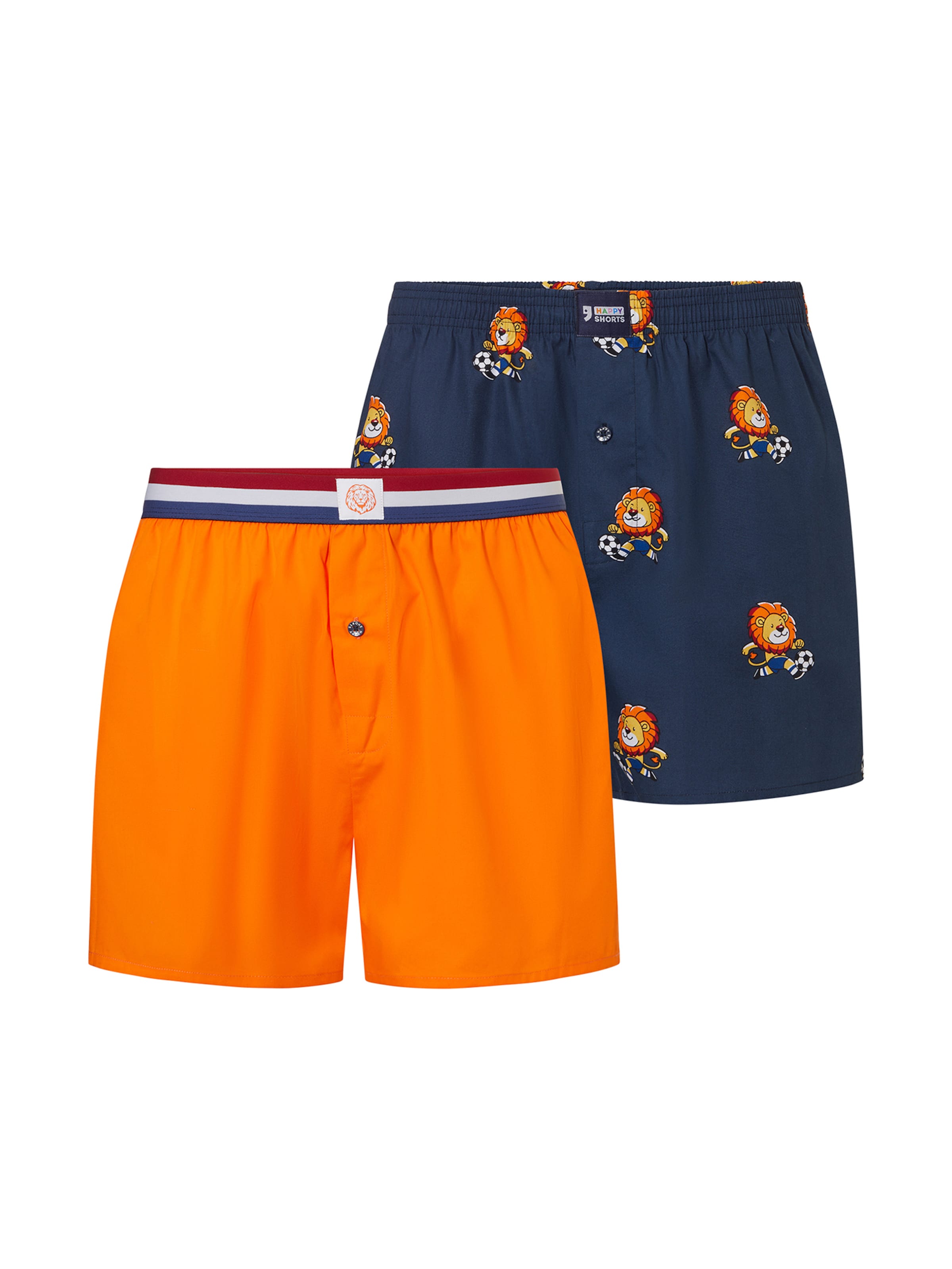 Boxers ' Koningsdag ' Happy Shorts en bleu : devant
