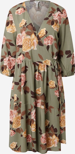 OBJECT Kleita 'ROSE', krāsa - brūns / kastaņbrūns / tumši zaļš / oranžs / gaiši rozā, Preces skats