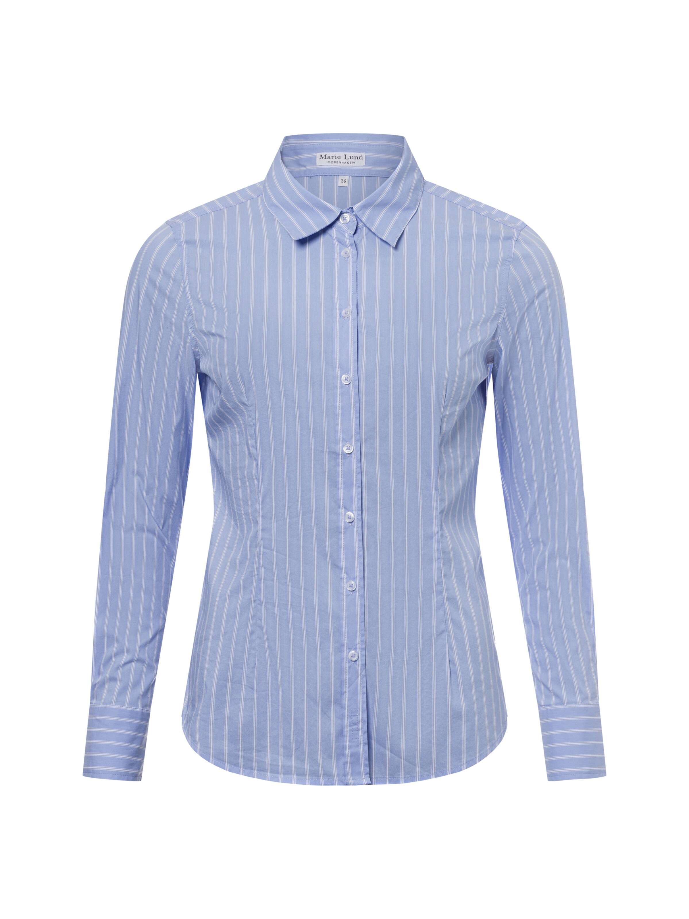 Marie Lund Bluse in Blau: Vorderseite