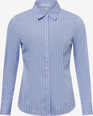 Marie Lund Bluse in Blau: Vorderseite