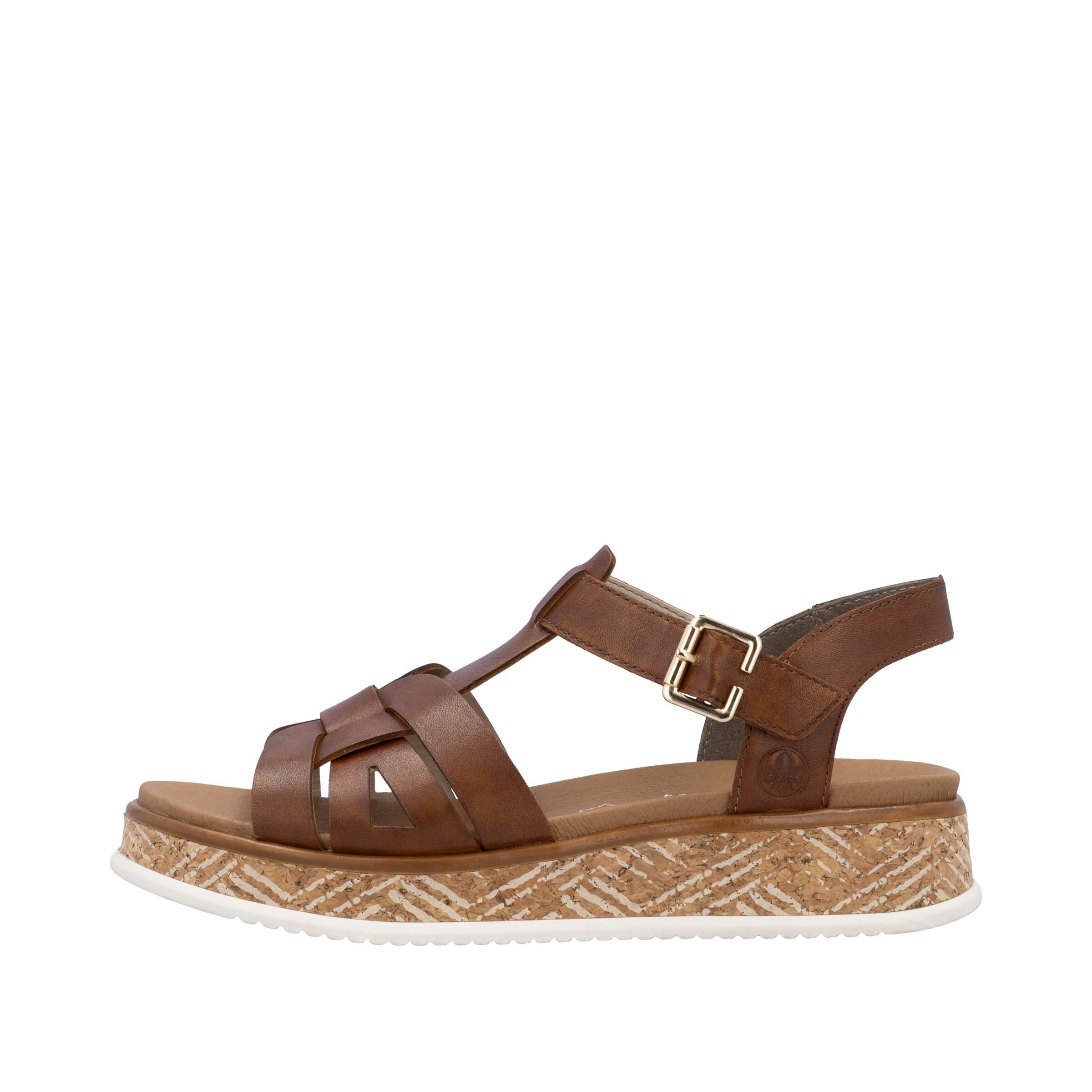 Rieker Strap Sandals in Brown