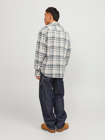 JACK & JONES Comfort fit Button Up Shirt 'JJEMichael' in Green
